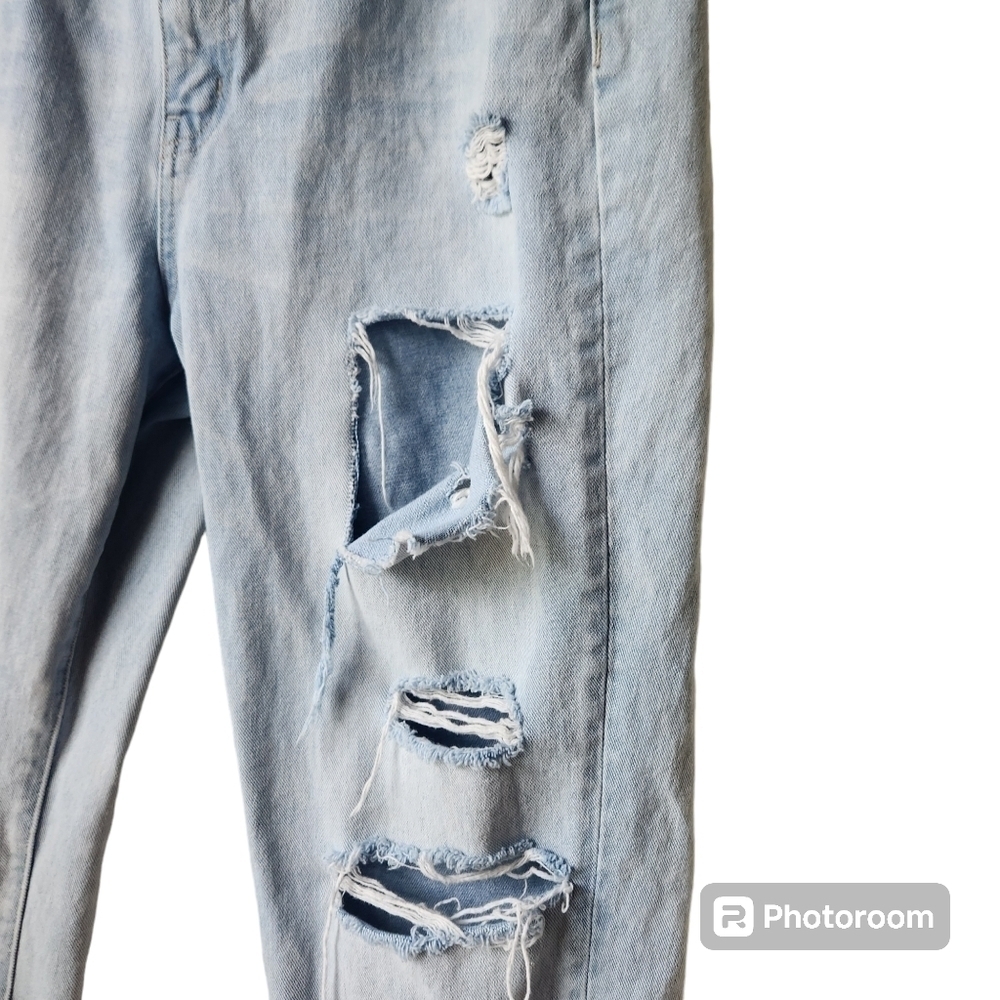 VERVET by Flying MonkeySuper High Rise Distressed Crop Straight Jeans Sz. 31 - Picture 3 of 7